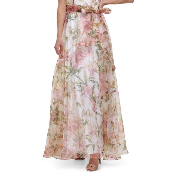 sachin and babi light blue dress Eliza J Floral Jacquard Evening Dress main image 1