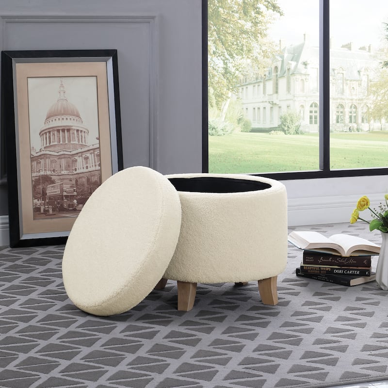 Carson Carrington Hnifsdalur Round Storage Ottoman