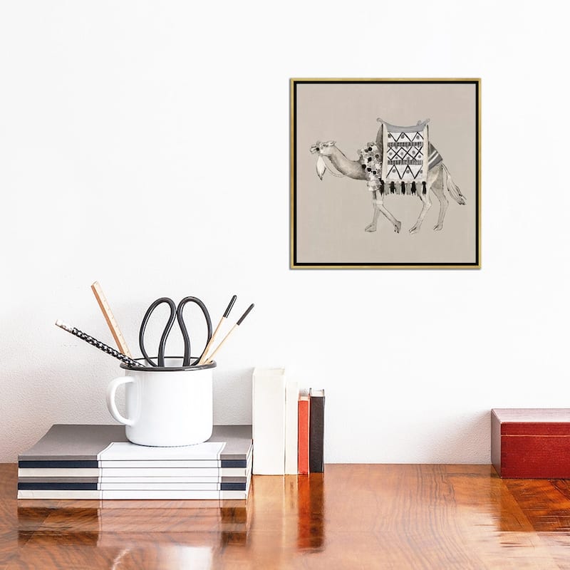 iCanvas "Exotic Camel II" by Tava Studios Framed