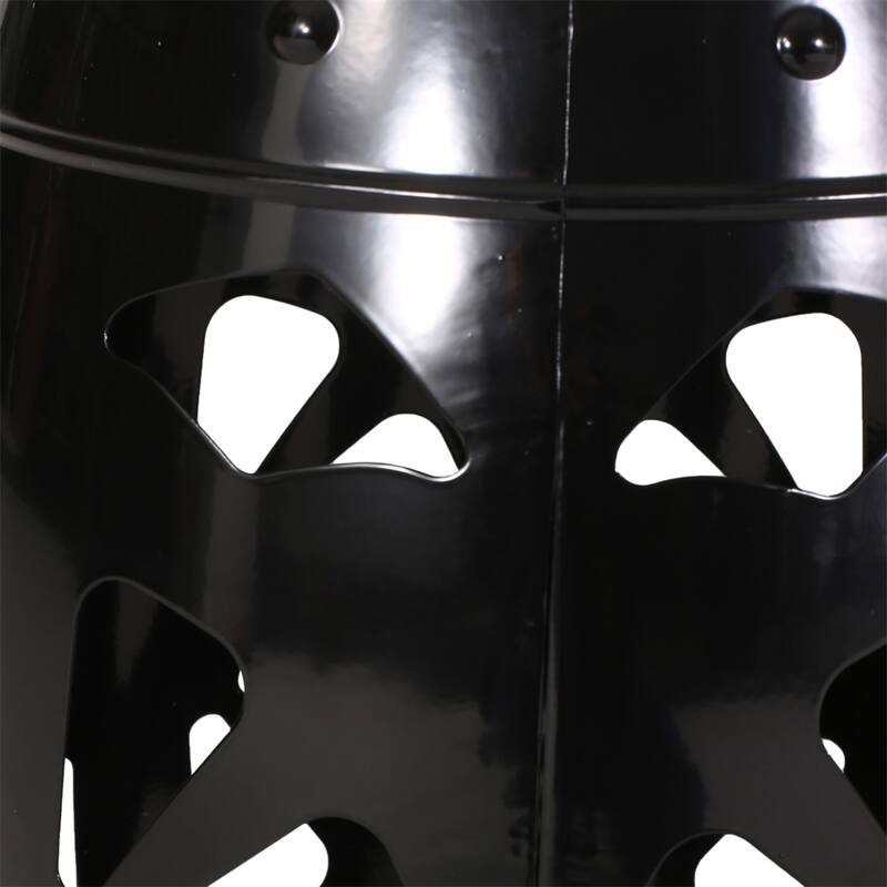 Drum Shape Metal End Table