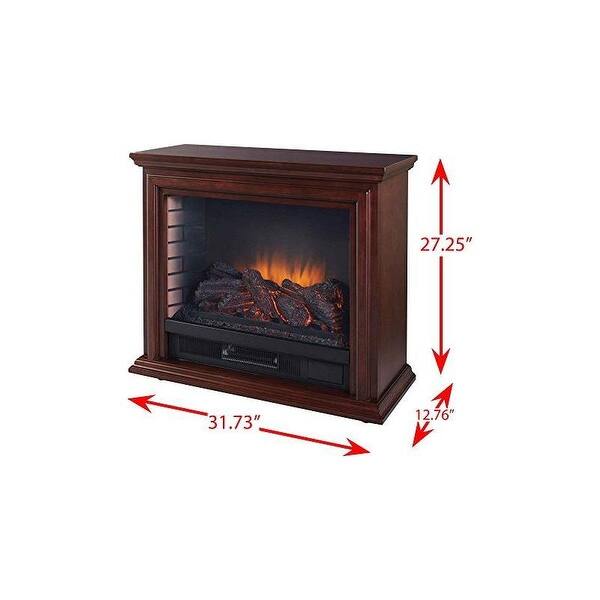 Pleasant Hearth GLF-5002-68 Sheridan Mobile Fireplace - Cherry - brown -  Bed Bath u0026 Beyond - 16258088