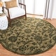 preview thumbnail 4 of 51, SAFAVIEH Handmade Antiquity Arie Traditional Oriental Wool Rug 6' Round - Olive/Green - Round
