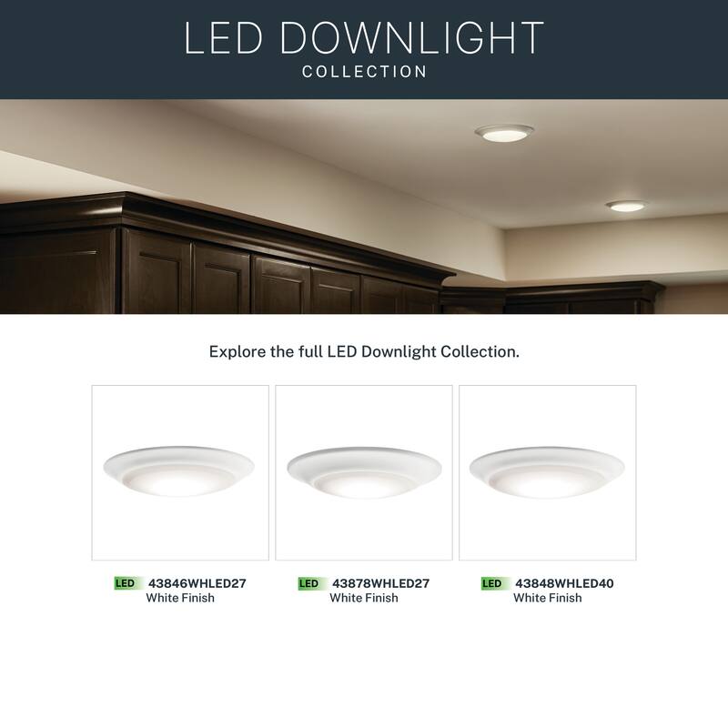 Kichler Lighting Downlight Gen I 3000K LED Flush Mount White
