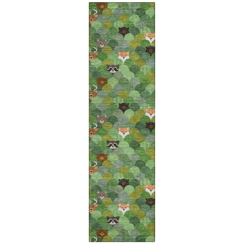 Machine Washable Indoor/ Outdoor Whimsy Critters Chantille Rug