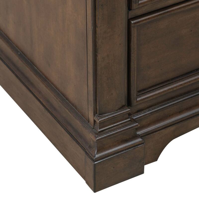 Arden Road Satin Cherry Poplar Dresser for Bedroom Storage - 6, 8, or 10 Drawers