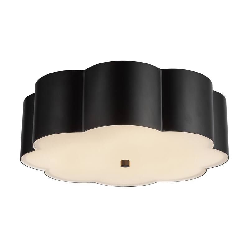 Alora Lighting FM603314 Blossom 3 Light 14" Wide Flush Mount Drum