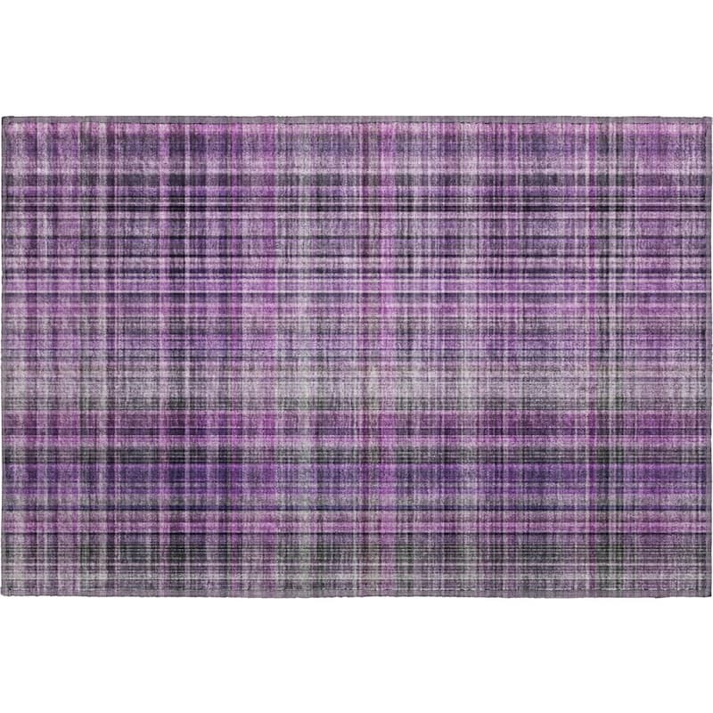 Premium Washable Super Soft Plaid Mayfield Rug