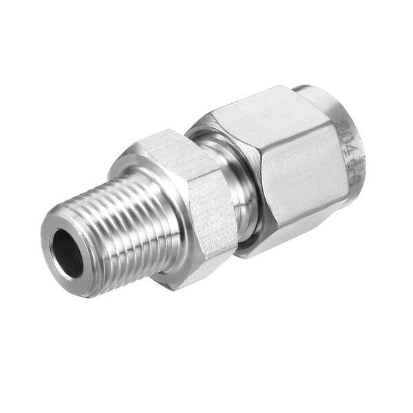 Shop Compression Tube Fitting Npt1 8 Male X 6 Tube Od With