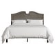 preview thumbnail 19 of 18, CraftPorch Modern Linen Nailhead Curvaceous Upholstered Bed Dark Grey - Full