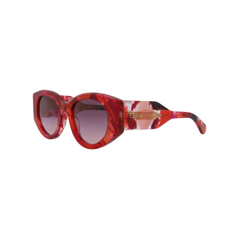 Chloé Round-Frame Recycled Acetate Sunglasses