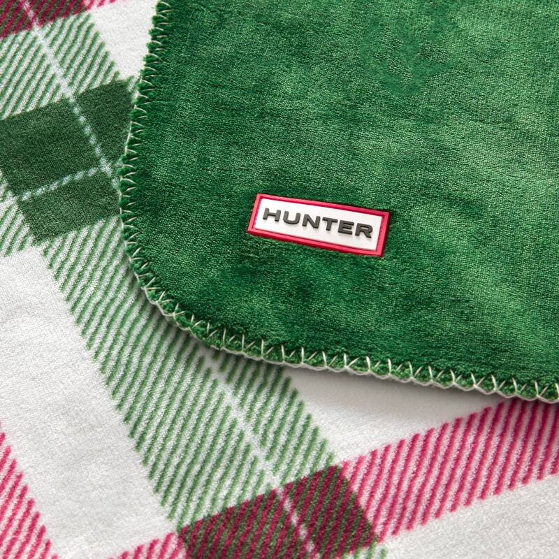 Hunter Reversible Plaid Plush Throw Blankets