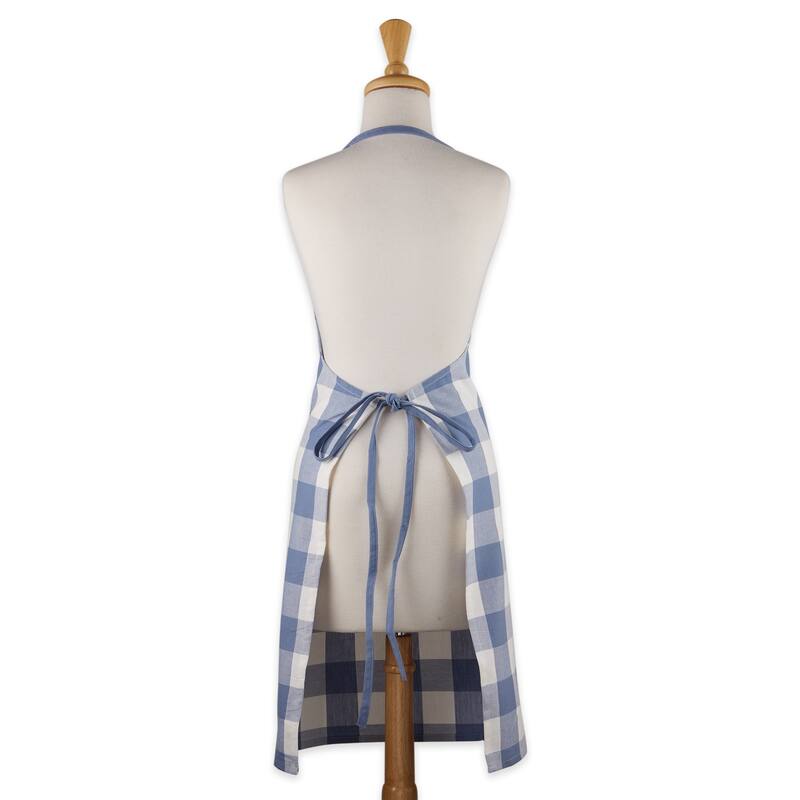DII Antique Green Buffalo Check Chef Apron