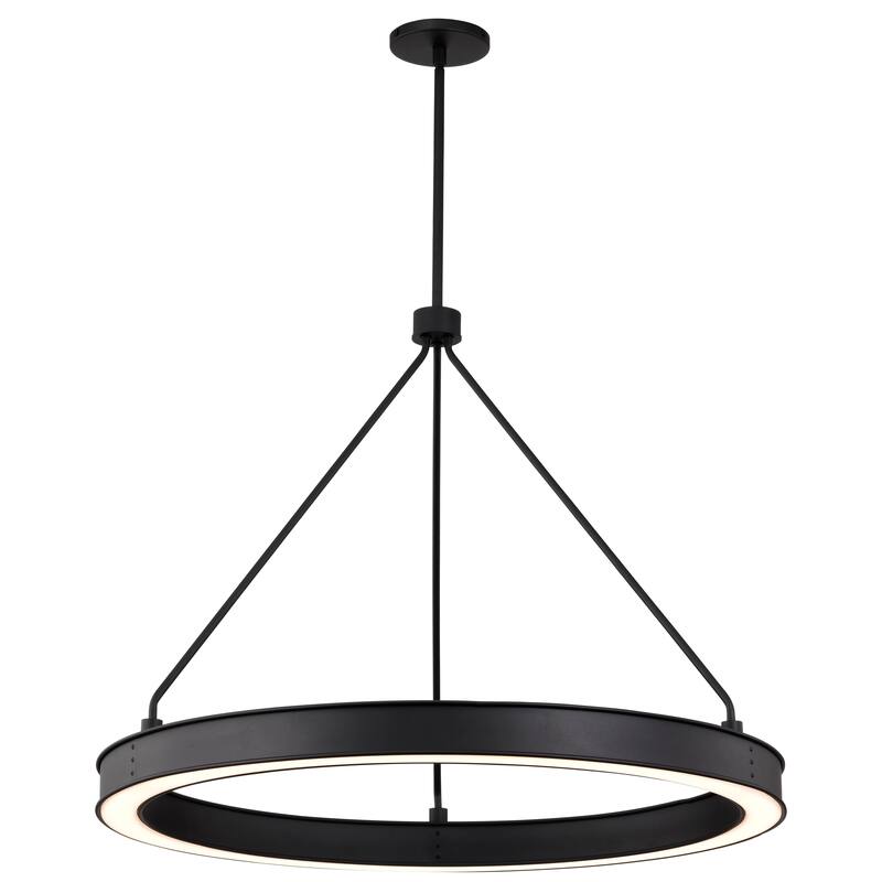 Longford 30 Inch LED Pendant Textured Black Acrylic Lens - Textured Black