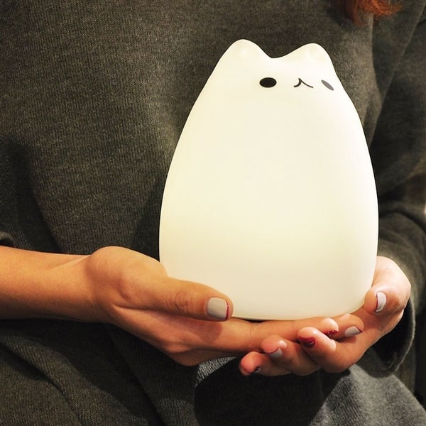 Shop What On Earth Color Changing Led Cat Night Light Cute