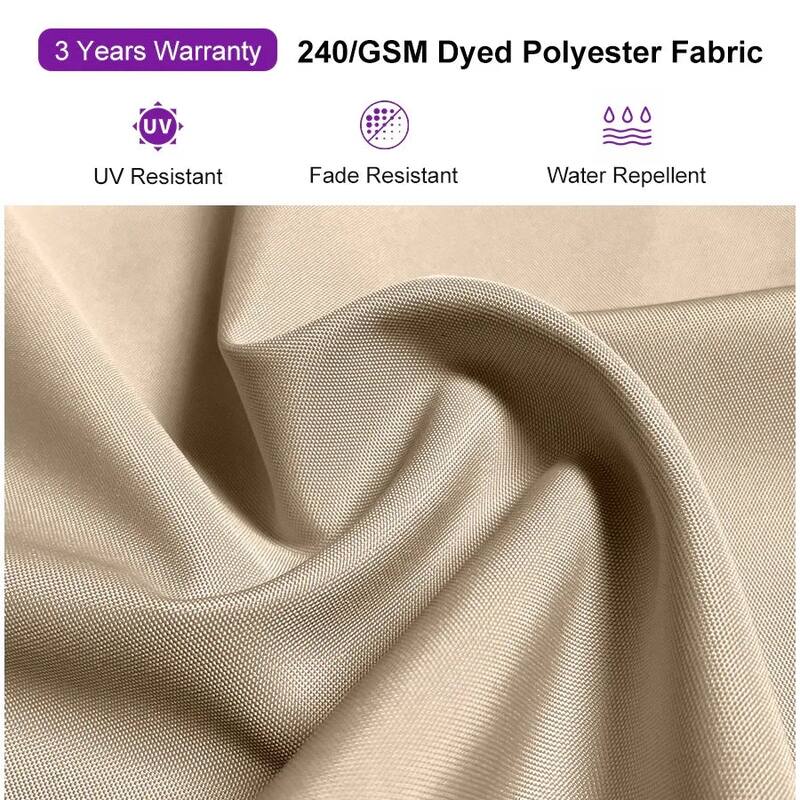 PURPLE LEAF 9 X 12 ft Square Cantilever Umbrellas with Tilt-and-Crank with Base