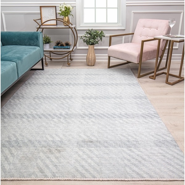 slide 2 of 10, Serafina Geometric Rustic Gray Area Rug by Issaac Mizrahi