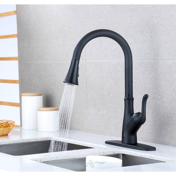Runfine Brisbane Single Handle Pull Down Sensor Kitchen Faucet Chrome Finish On Sale Overstock 31810899