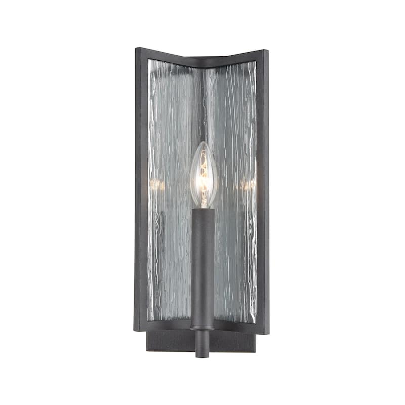 Inversion 14-inch High 1-Light Sconce in Charcoal - 14 inch Tall - 14 inch Tall - Charcoal