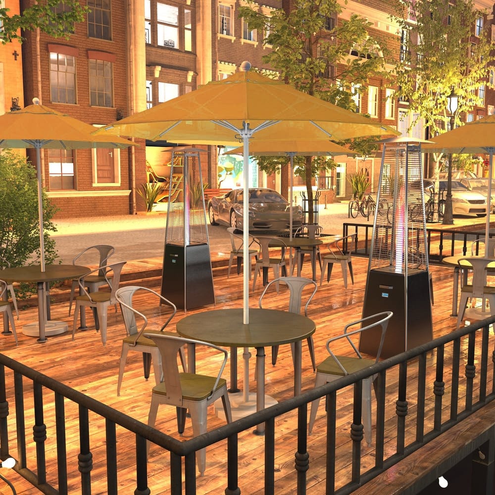 California Umbrella 75' Venture Series Patio Umbrella, White Aluminum Pole Fiberglass Ribs Push Lift Sunbrella