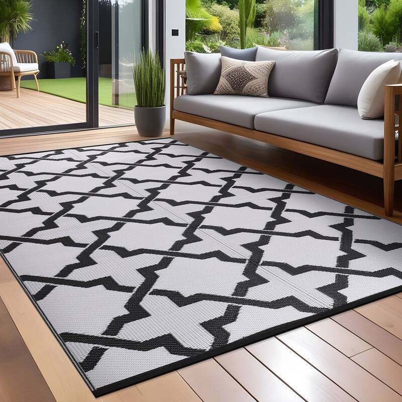 Beverly Rug Reversible Trellis Pattern Indoor/ Outdoor Area Rug