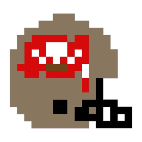 Shop Tampa Bay Football Helmet Pixel Art 6x6 Peel N Stick Wall