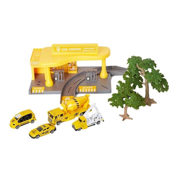 Toy gas sales station playset