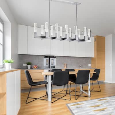 Crystal Dianyi Dimmable LED Chrome Chandelier