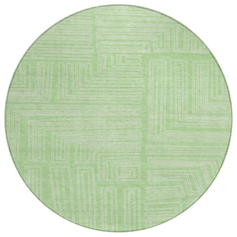 HomeRoots Geometric Transitional Rectangle Outdoor Rug