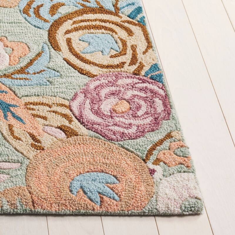 SAFAVIEH Handmade Jardin Mizue Floral Wool Rug
