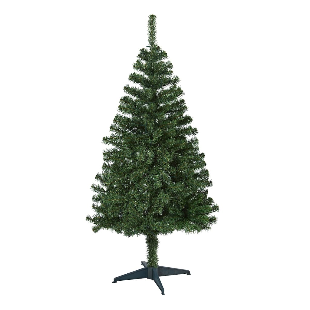 5ft. Pine Artificial Christmas Tree - Classic Seasonal Holiday X-Mas Decoration