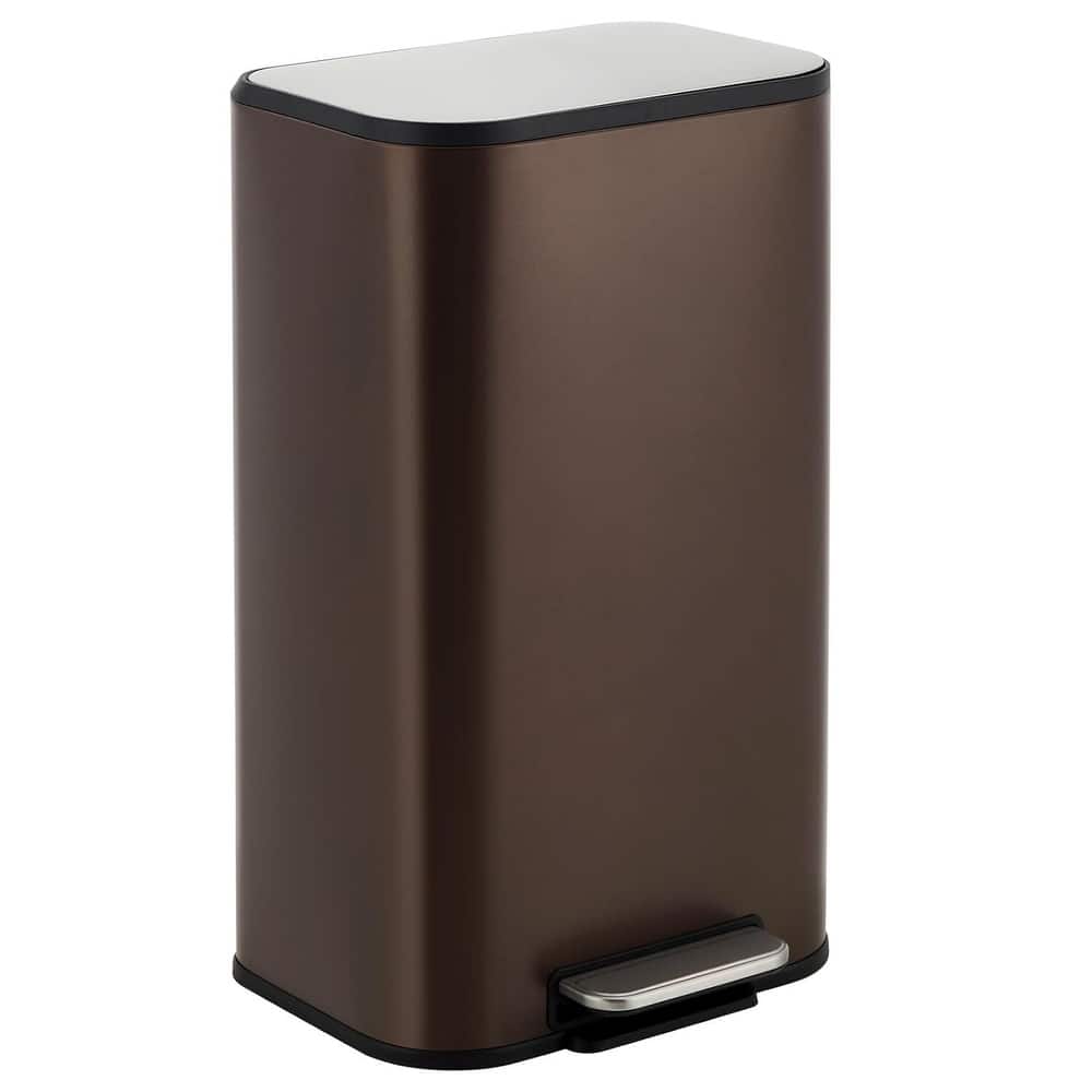 8 Gallon Trash Can with Soft Close Lid for Bathroom, Kitchen, Home, Office