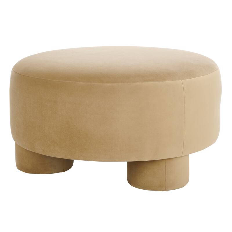 SAFAVIEH Naref Upholstered Round Cocktail Ottoman