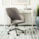 preview thumbnail 2 of 6, SAFAVIEH Adrienne Chrome Leg Swivel Adjustable Office Chair - 24" x 21.6" x 34.5"