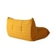 preview thumbnail 7 of 12, Futon Bean Bag Chair with Footstool,Soft Lazy Sofa Teddy Velvet Lounger Seat
