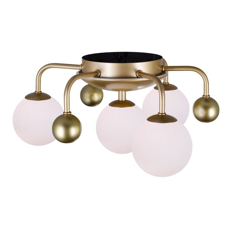 Element 4 Light Flush Mount With Sun Gold Finish - Sun Gold
