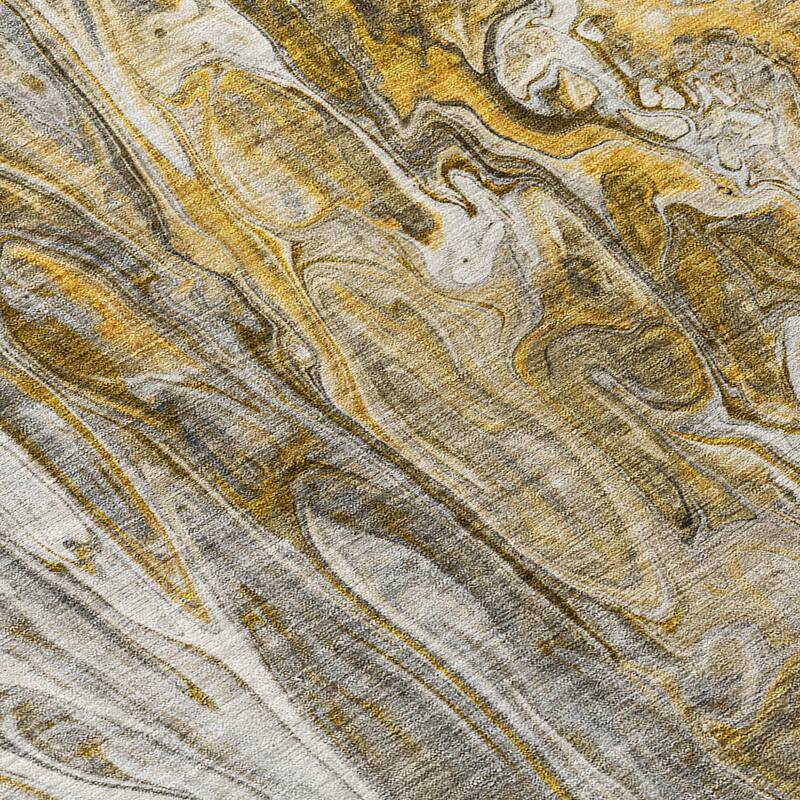 HomeRoots Abstract Contemporary Rectangle Outdoor Rug