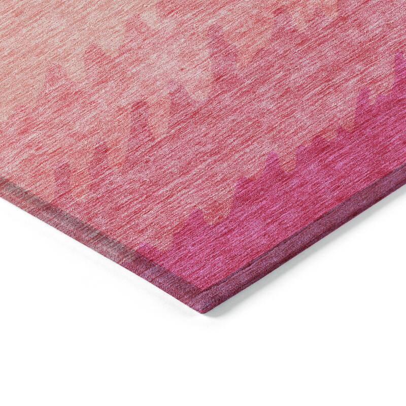 Machine Washable Indoor/ Outdoor Chantille Abstract Ombre Rug