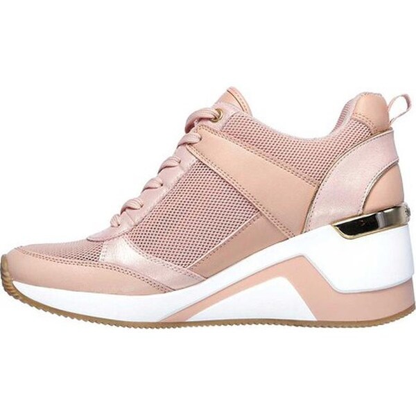 light pink wedge sneakers