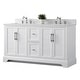 preview thumbnail 25 of 26, Vanity Art 60" Double Sink Bathroom Vanity with Top & Backsplash