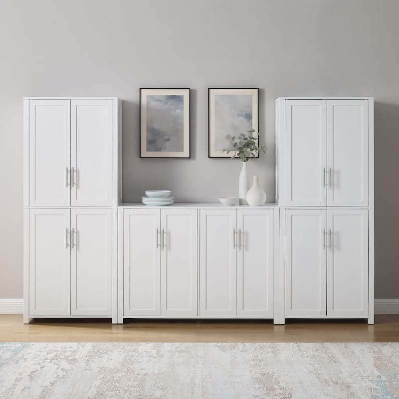 Crosley Savannah 3-Piece Sideboard And Pantry Set