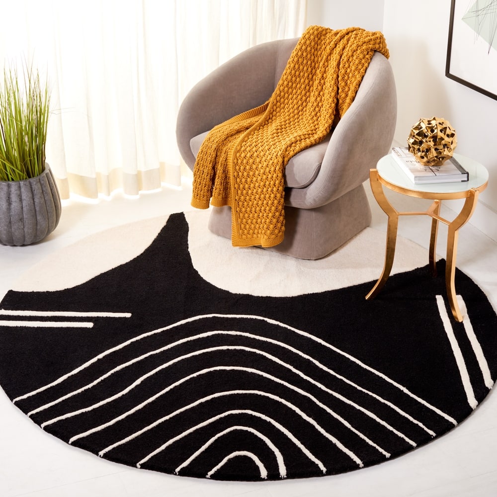 SAFAVIEH Handmade Rodeo Drive Abigayle Mid-Century Modern Wool Rug