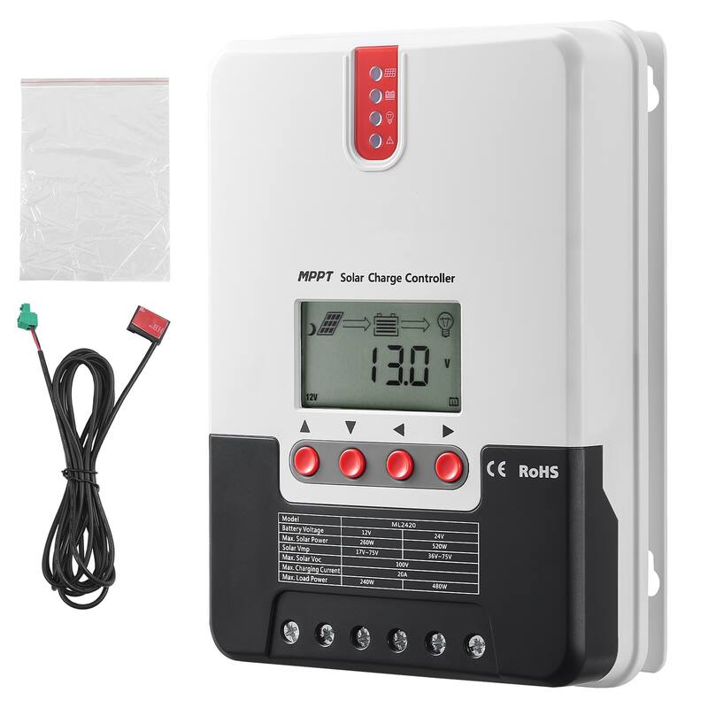 Solar Charge Controller Flooded and Lithium Battery Charging - 20A