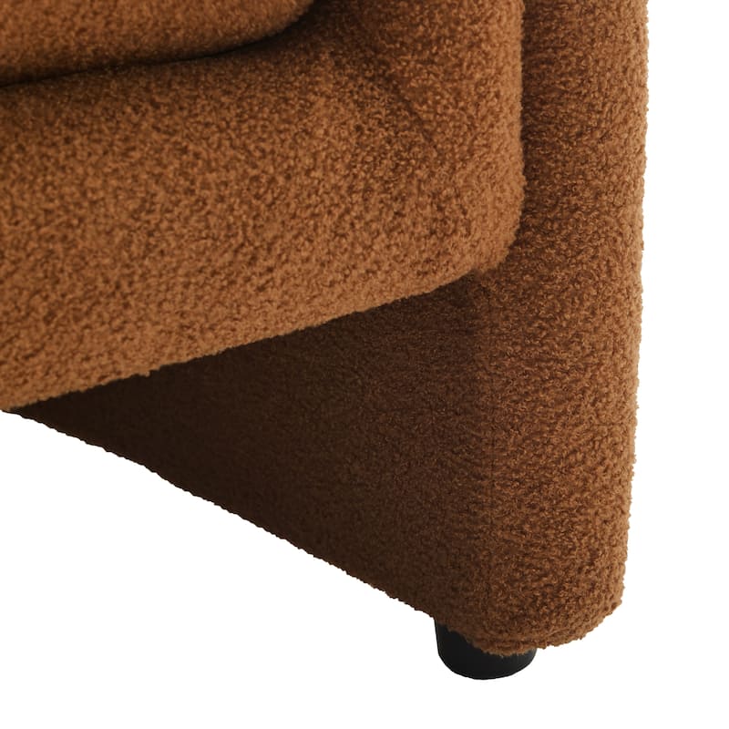 2 Set Modern Upholstered Barrel Accent Chair