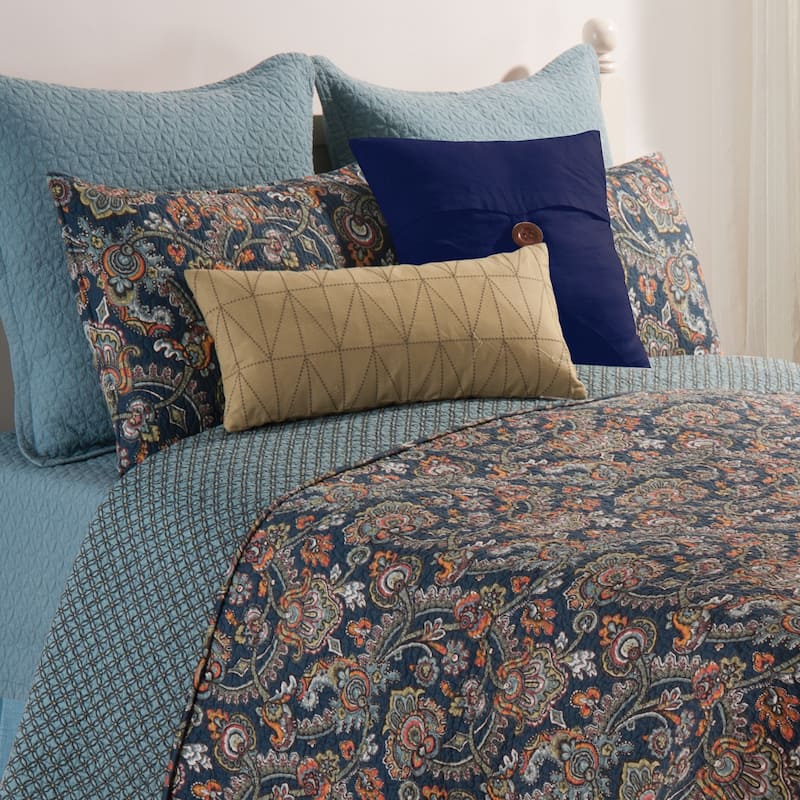 Middleton Quilt - 1 Piece - Queen - Navy