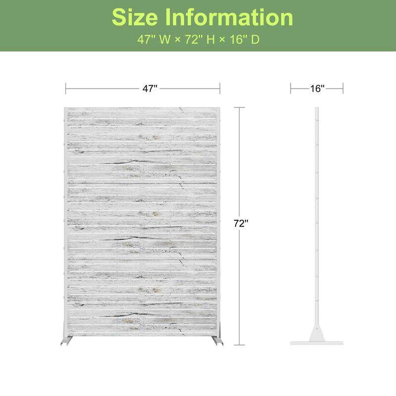 Outdoor Metal Privacy Screen Fence Panel