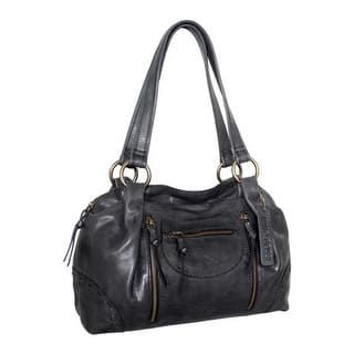 Nino Bossi Handbags Our Best Clothing Shoes Deals Online At Nino Bossi Women S Francisca Leather Satchel Black Us One Size