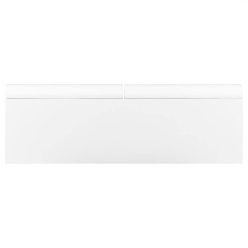 Modern Entryway Table with 2 Curved Drawers,Space-Saving Hallway Table ,Contemporary Narrow Sofa Table for Living Room,Bedroom