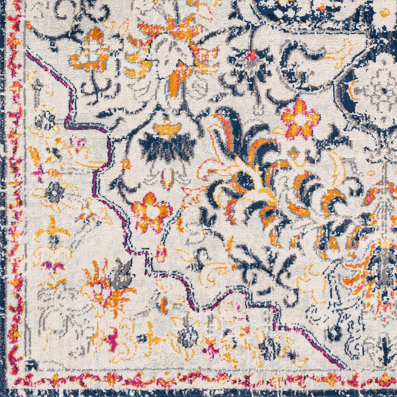Livabliss Vintage Floransa Medallion Area Rug