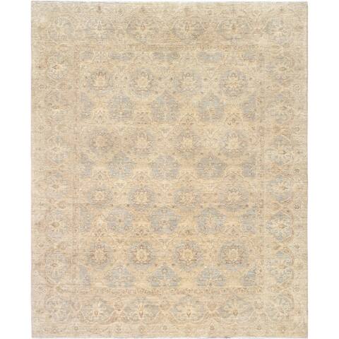 Ferehan Collection Hand-Knotted Lambs Wool Area Rug - 8' x 10'