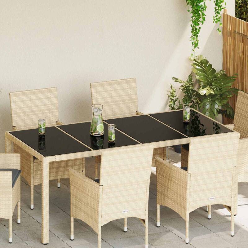 vidaXL Table Top 4 pcs Black Tempered Glass - 39.4 x 19.7 x 0.2